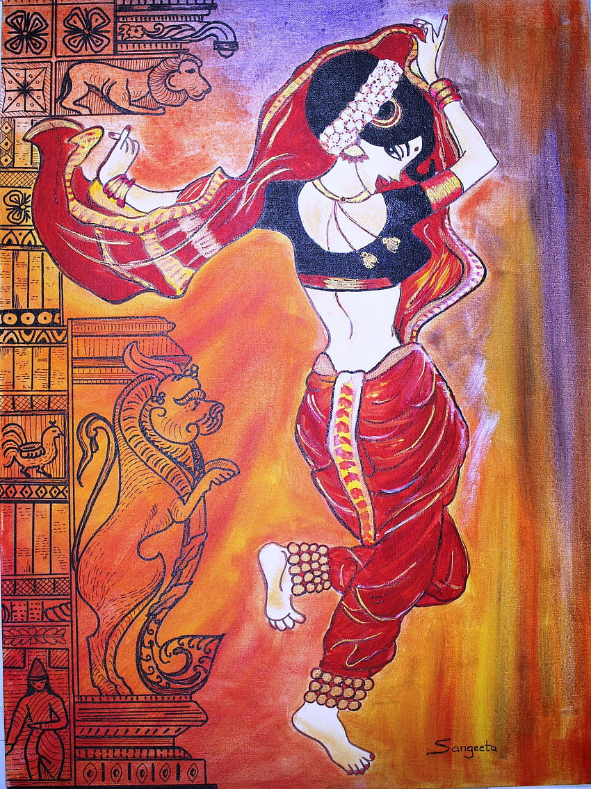 Lavani es una forma folclórica popular de Maharashtra. Tradicionalmente, la danza lavani fondo de pantalla del teléfono