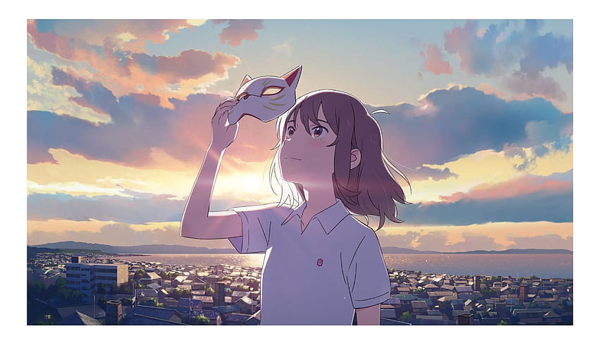 Nakitai Watashi wa Neko wo Kaburu Film anime z wstawką piosenki „Yakou” Yorushiki Tapeta HD