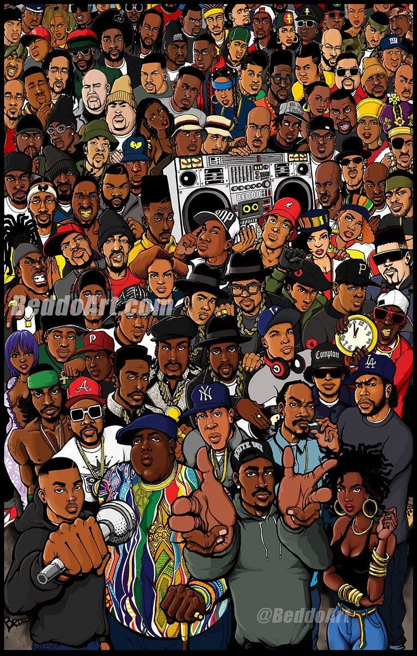 The Golden Age of Hip Hop by Beddo, 90s hip hop HD phone wallpaper | Pxfuel