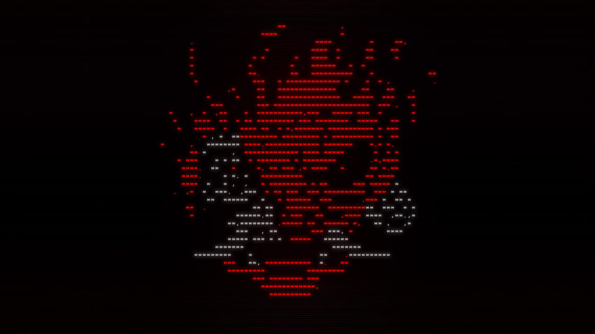 Grafika ASCII Cyberpunk 2077, logo Cyberpunk 2077 Tapeta HD