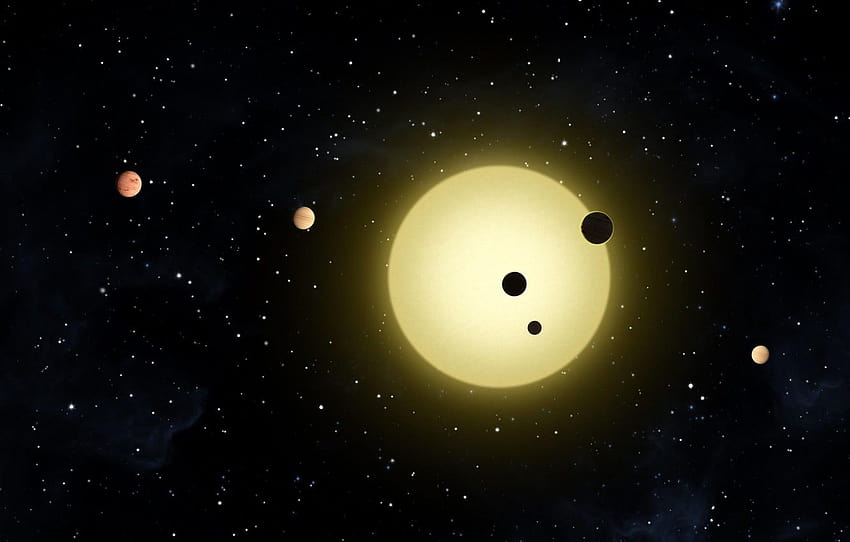 фигура, планетарната система, екопланета, екзопланети HD тапет