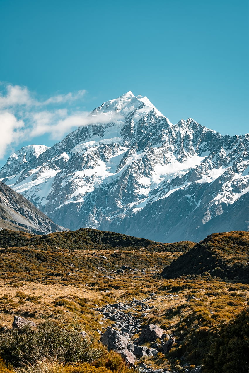 50 Monte Everest, vista de la montaña fondo de pantalla del teléfono