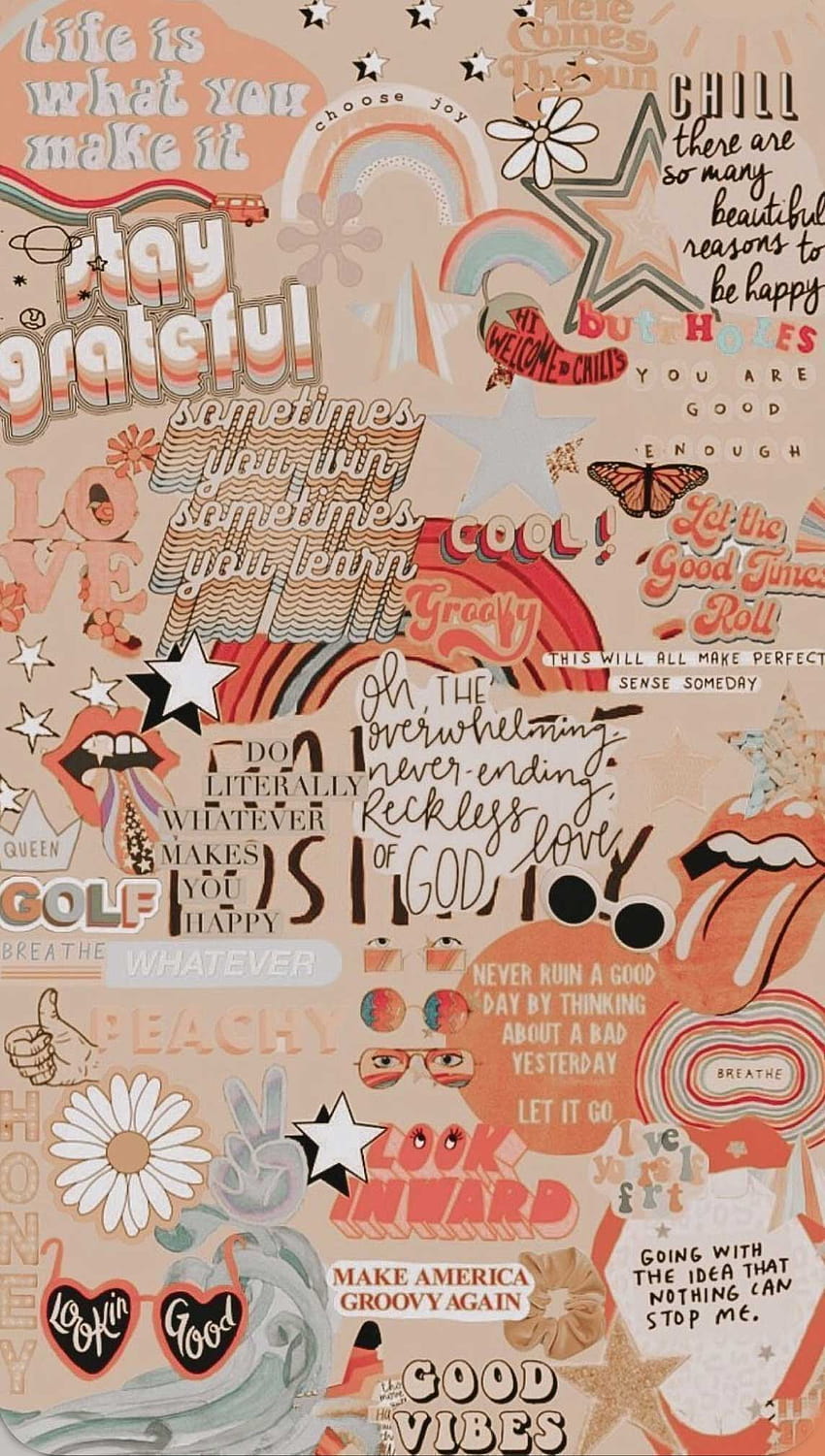 Collage Ideas : Beige & Peach, peach aesthetic collage HD phone wallpaper