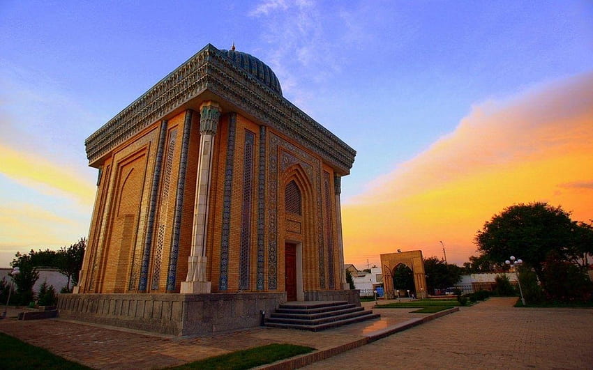 Religious: Abu Mansur Mosque Samarkand Uzbekistan Islam Beautiful HD wallpaper