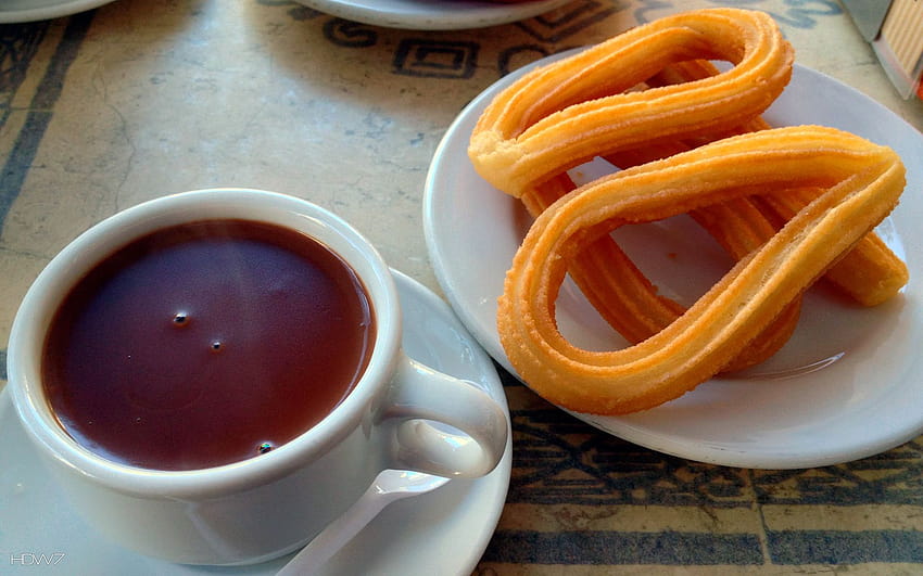 Spain Hot Chocolate With Churros HD wallpaper