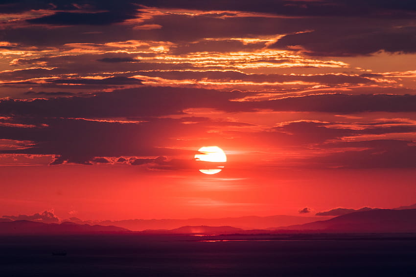 6000x4000 Sonne, Sonnenuntergang, Himmelshintergrund, Abendhimmel HD-Hintergrundbild