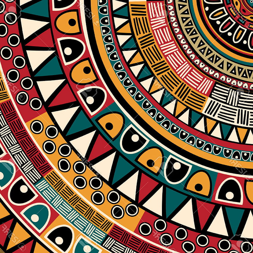 Coloridos patrones tribales africanos fondo de pantalla del teléfono