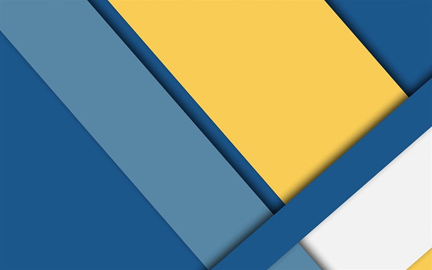 Blue Yellow Abstract, Geometric Pattern, Rectangles, yellow geometric HD wallpaper