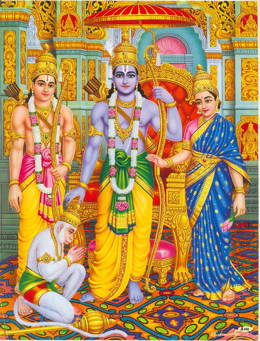Ram Laxman Sita Hanuman , ram darbar mobile HD phone wallpaper