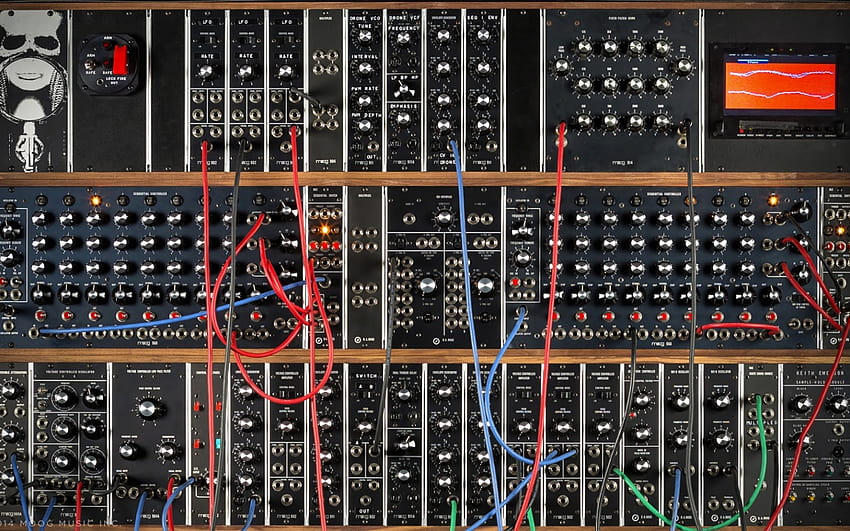 Moog Modular Synthesizer Details on the HD wallpaper