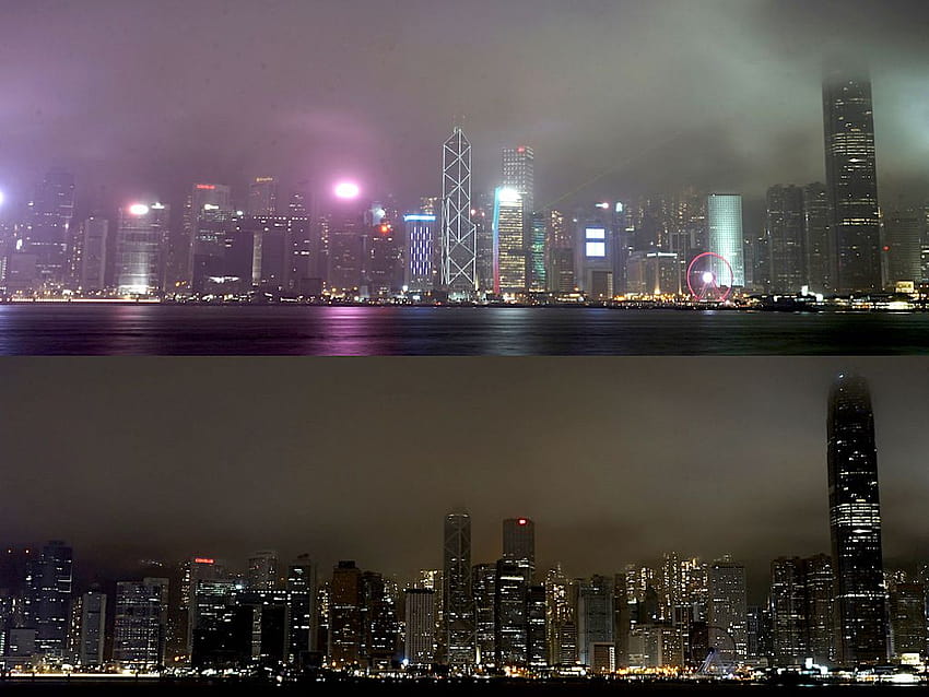 4,500 Hong Kong Companies & Buildings Joins Global Earth Hour 2020 HD wallpaper