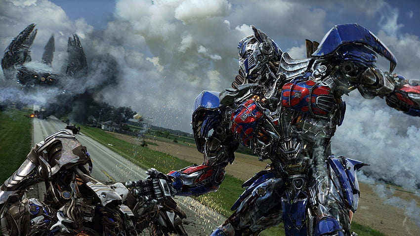 Optimus Prime Fighting Transformer 4 Movie, optimus prime transformer 4 HD wallpaper