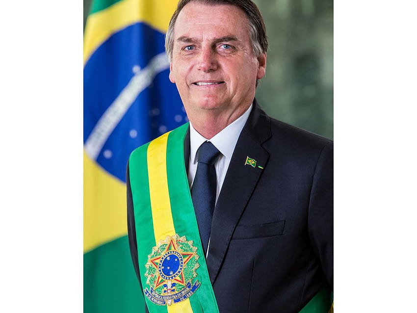 oficial do presidente da república, Jair Bolsonaro. papel de parede HD