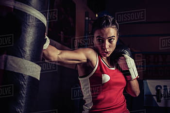 Boxer Training With A Punching Bag Stock Photo - Download Image Now - 20-29  Years, Active Lifestyle, Activity - iStock