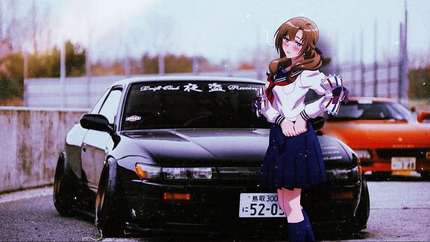 Airis on, JDM-Car-PC-Anime HD-Hintergrundbild