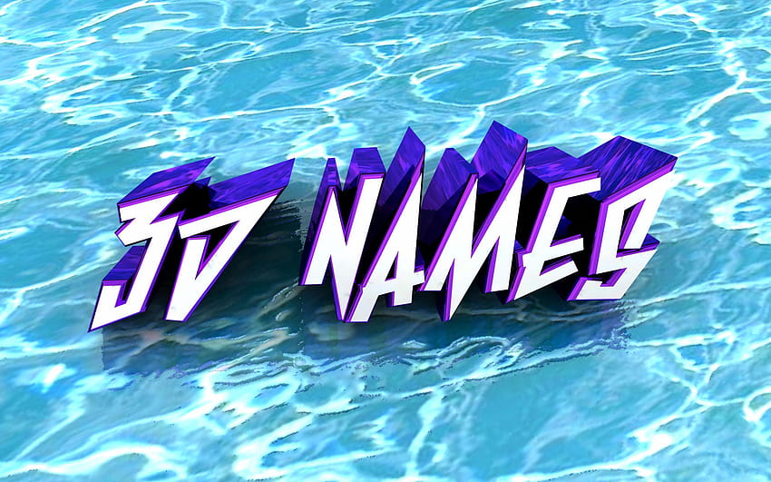 Grupo de animaciones de nombres en 3D, un nombre en 3D fondo de pantalla |  Pxfuel
