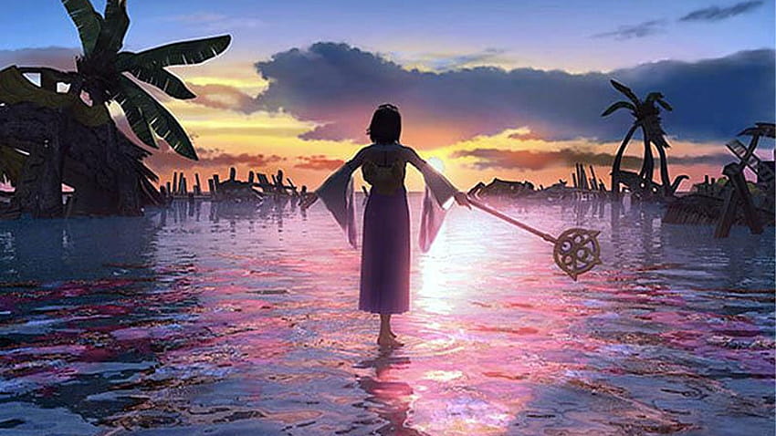 YUNA ON THE SEA, Final Fantasy x Breit HD-Hintergrundbild