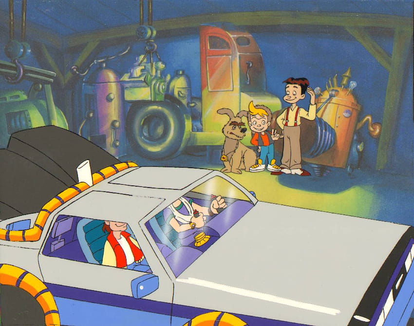 Back to the Future Animated Series Production Cel, back to the future anime HD wallpaper
