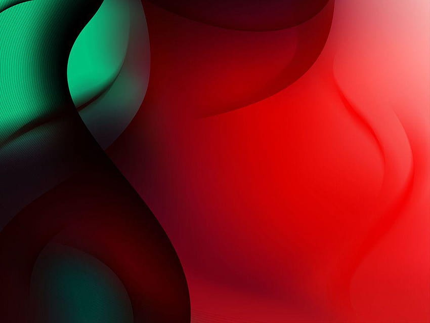 Червени зелени фонове за цифрово изкуство за PowerPoint, зелени и червени HD тапет