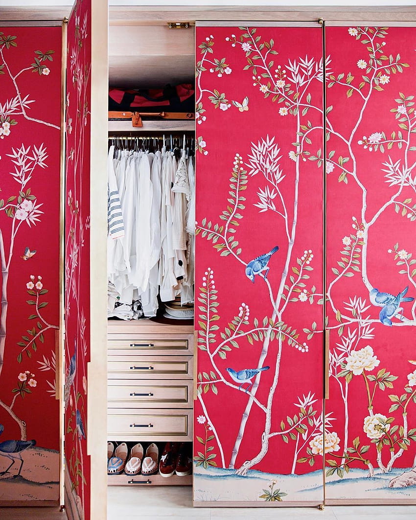 de Gournay no Instagram: “Portas da imaginação. . . c…, armário pintado à mão de de Gournay Papel de parede de celular HD