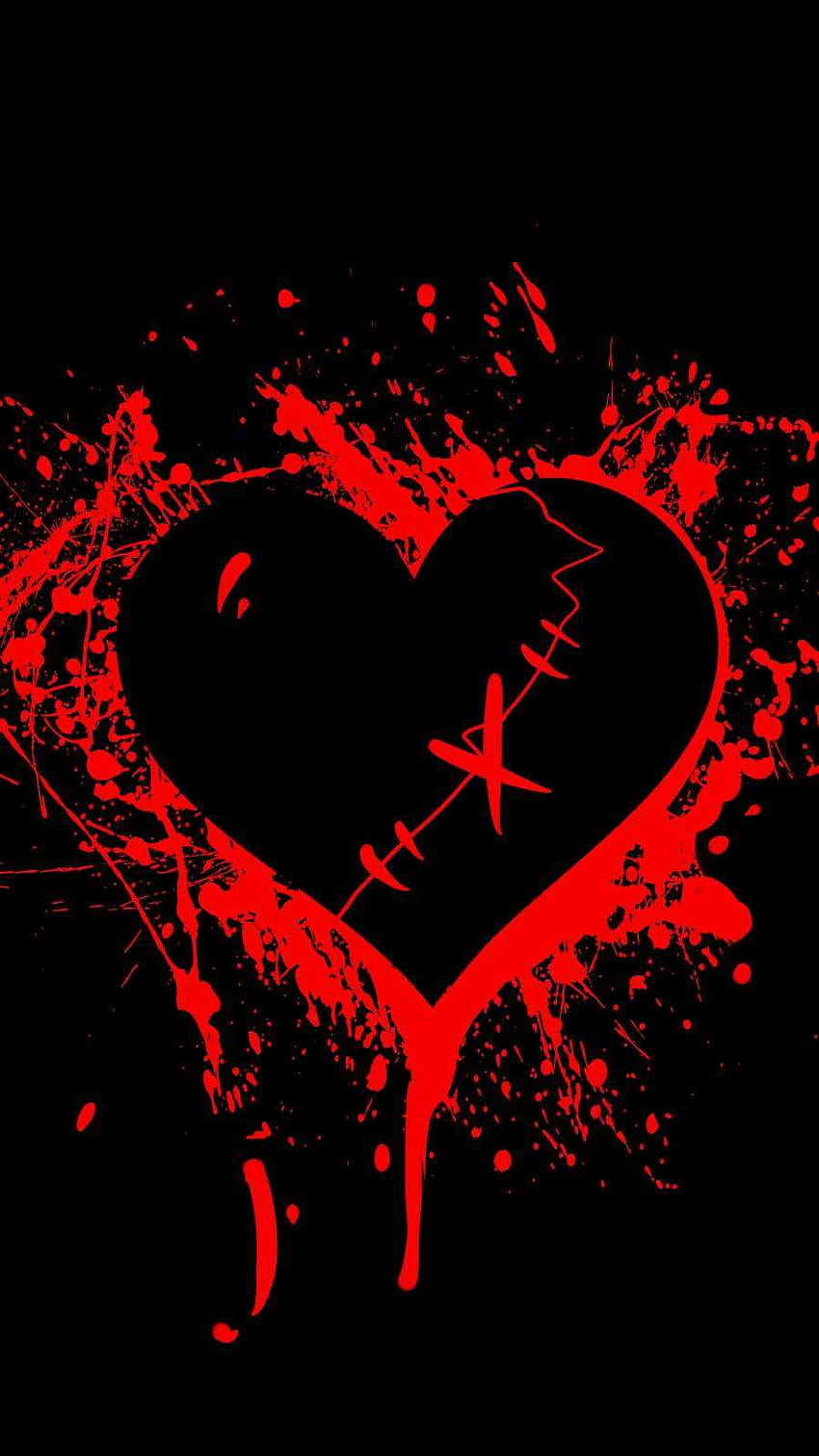 Broken Heart, aesthetic heart black HD phone wallpaper | Pxfuel