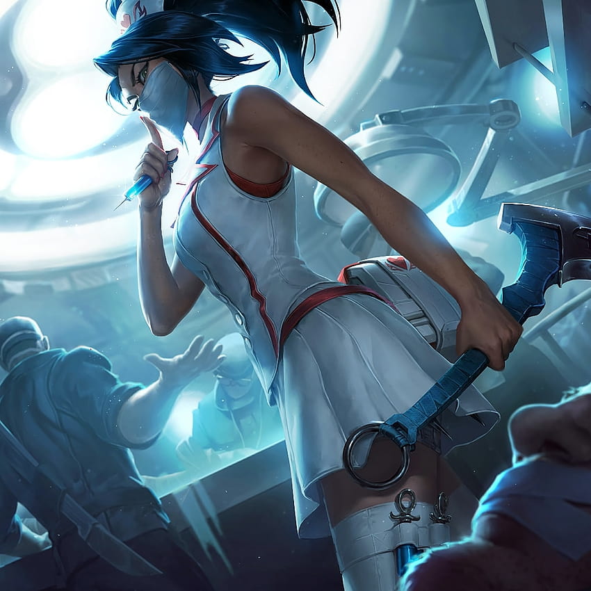 Warsztat Steam::Nurse Akali League Of Legends, pielęgniarka z anime Tapeta na telefon HD