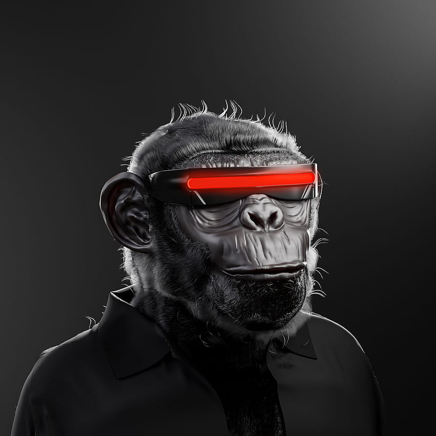Degen Monkey ลิง nft วอลล์เปเปอร์โทรศัพท์ HD