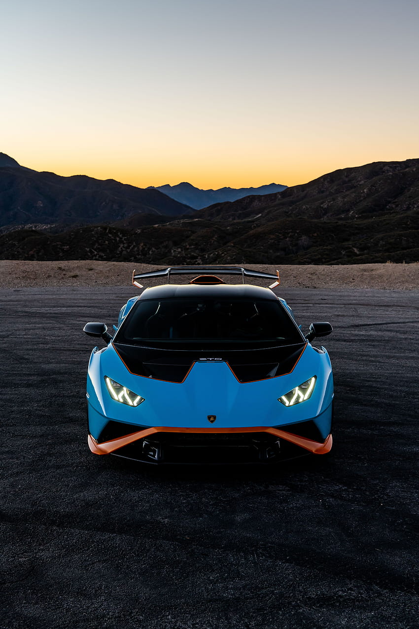 มุมมองของ Lamborghini Huracán STO ปี 2021, Lamborghini 2022 iPhone วอลล์เปเปอร์โทรศัพท์ HD