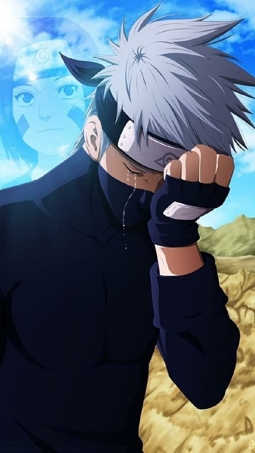 Kakashi piange per Rin, Naruto piange Sfondo del telefono HD