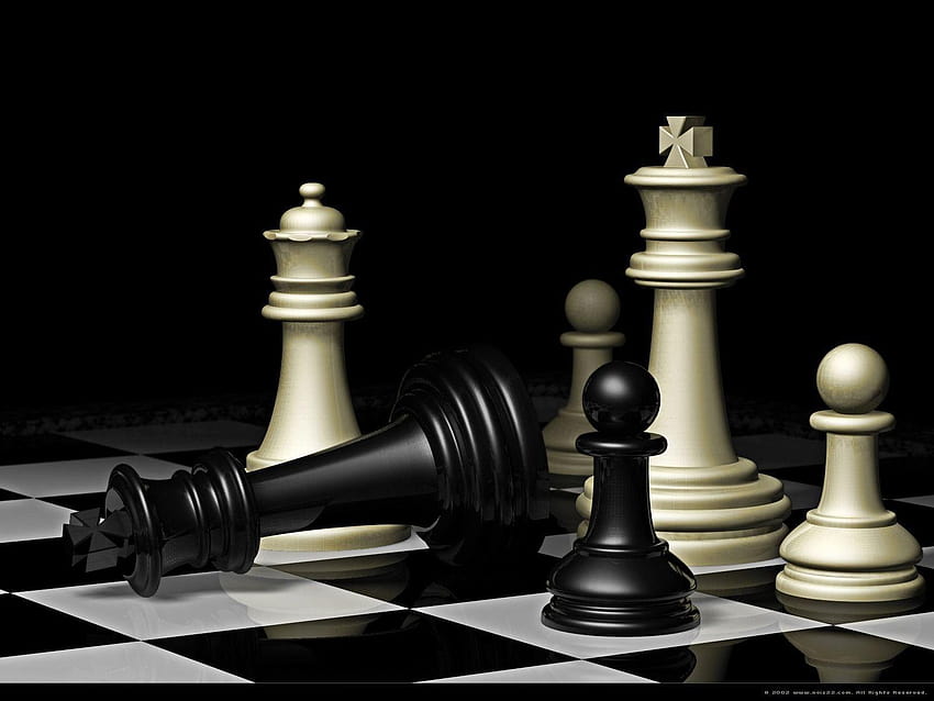 Chess Pieces &, chess board HD wallpaper