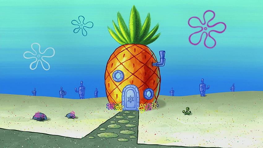 Spongebob Haus บ้านสปองบ็อบ วอลล์เปเปอร์ HD