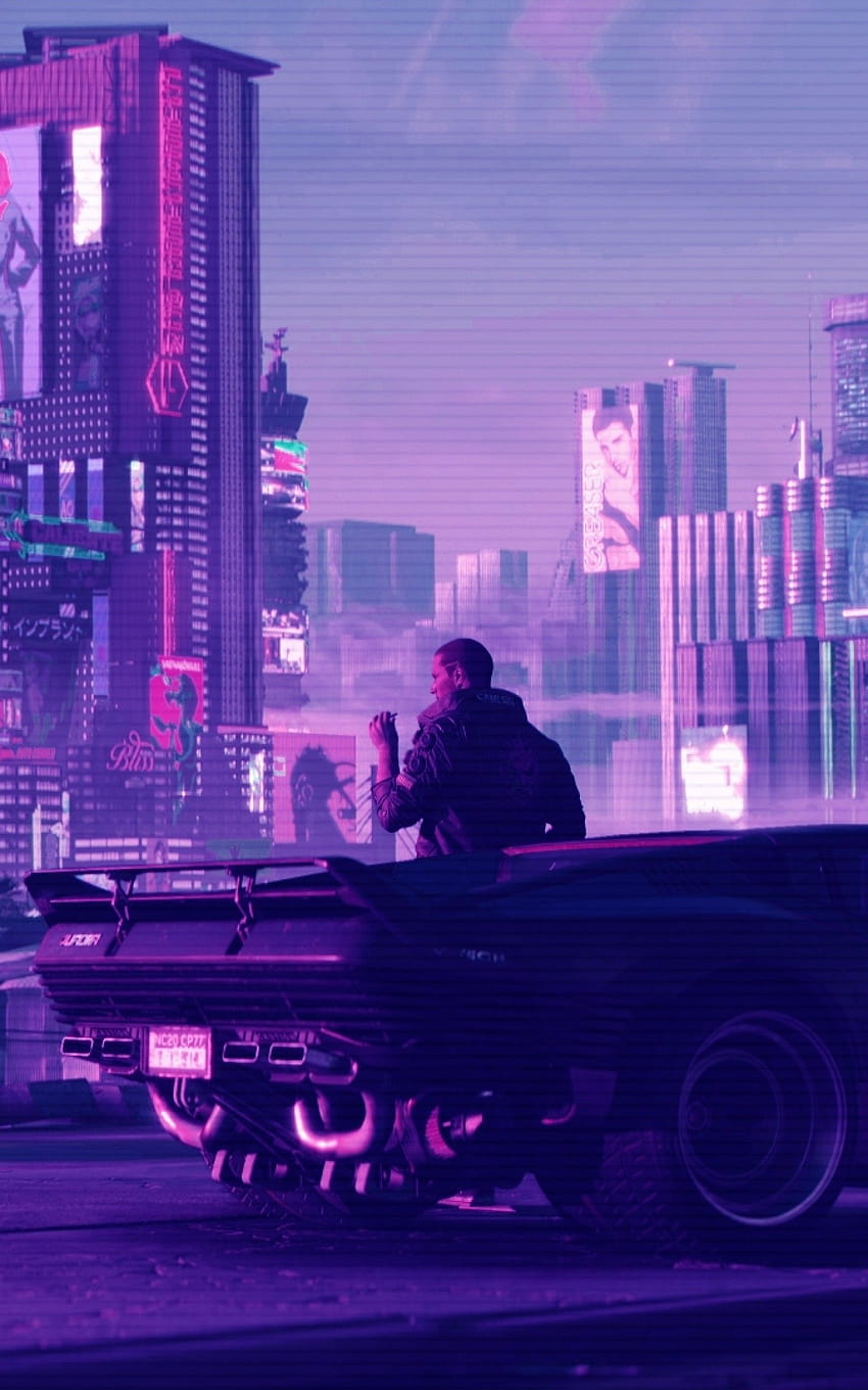 1600x2560 Cyberpunk 2077, Synthwave, Sci, Synth City HD Phone Wallpaper