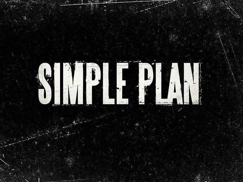 Simple plan Logos, simple plan background HD wallpaper