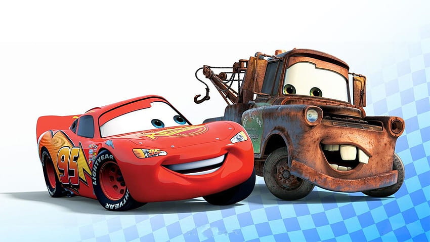  Disney Cars, lindo coche de dibujos animados fondo de pantalla