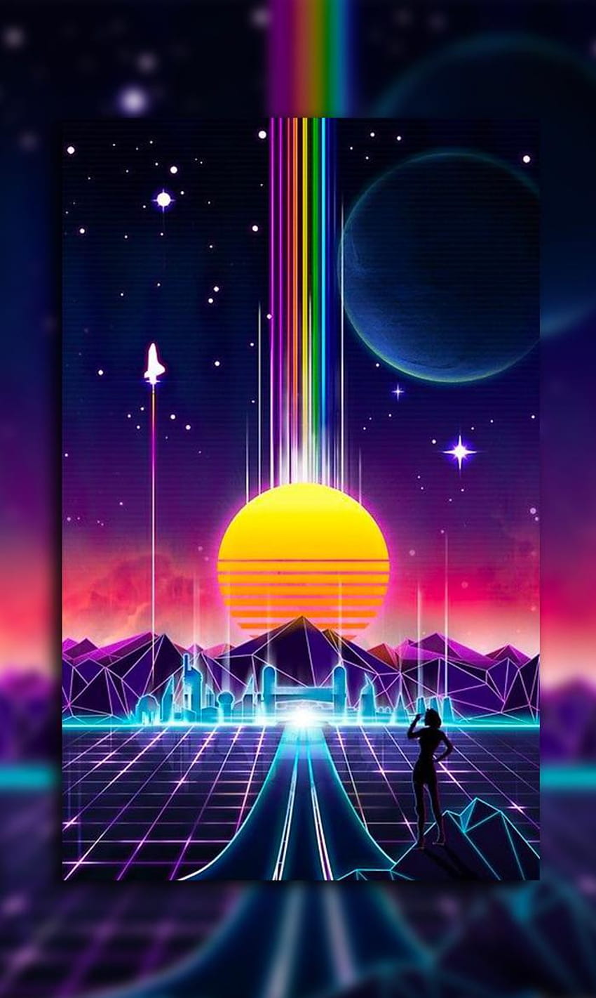 Aesthetic : Vaporwave, Retrowave for Android, retrowave android HD phone wallpaper