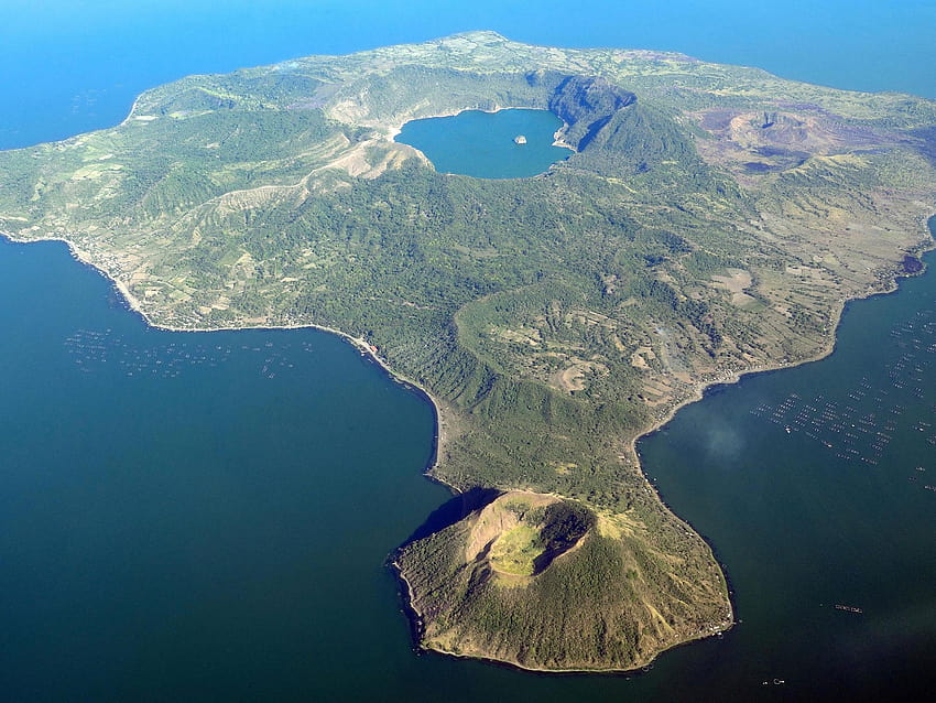 Kawah Vulkanik Terkuat di Dunia, gunung berapi taal Wallpaper HD