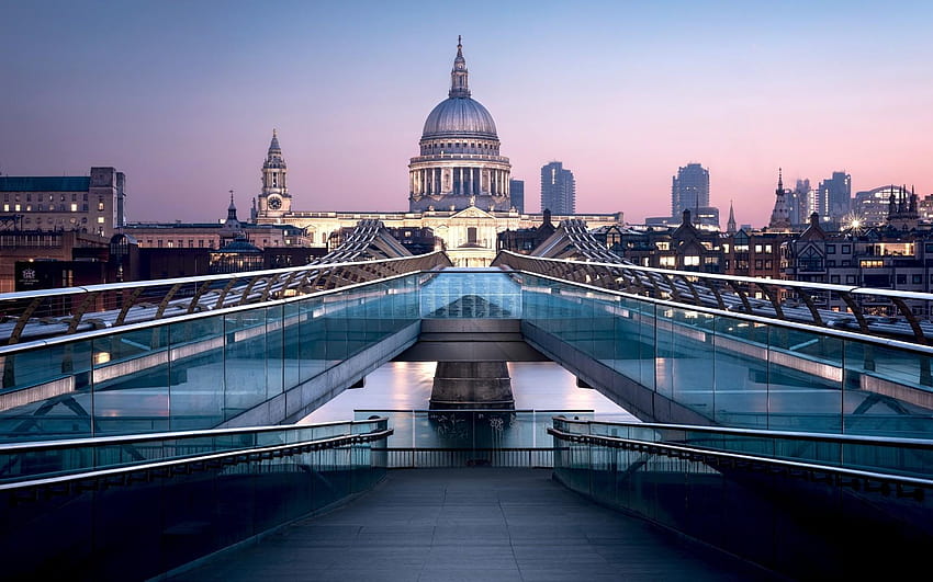 1680x1050 London, St Paul's Cathedral, Architecture, millennium bridge london HD wallpaper