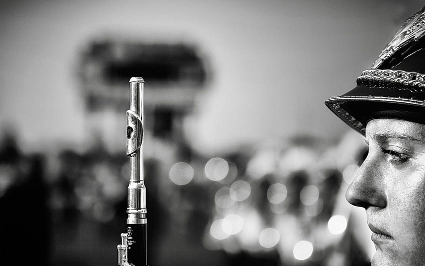 flauto strumenti a fiato banda militare flautista h b primo piano Sfondo HD