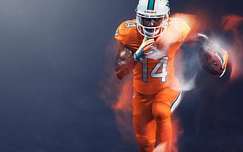 Men's Nike Jarvis Landry Orange Miami Dolphins Color Rush Legend Jersey