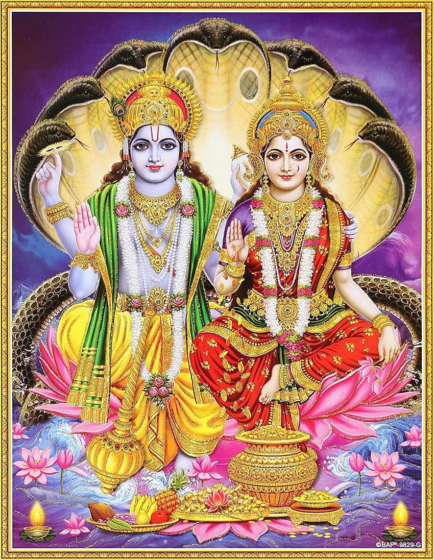 Senhor Vishnu e Deusa Laxmi, vishnu dev Papel de parede de celular HD
