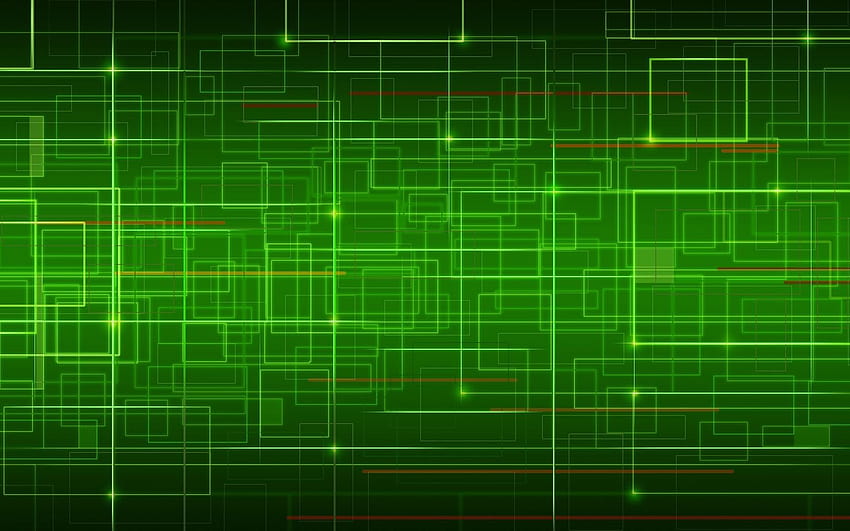 초록초록 네트워크와 배경 HD 월페이퍼