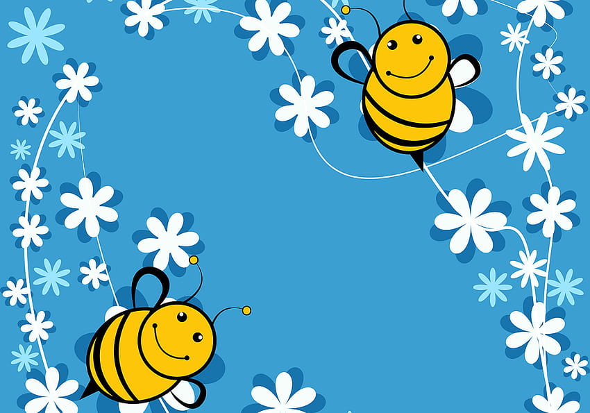 พื้นหลังการ์ตูนผึ้งการ์ตูนผึ้ง วอลล์เปเปอร์ HD