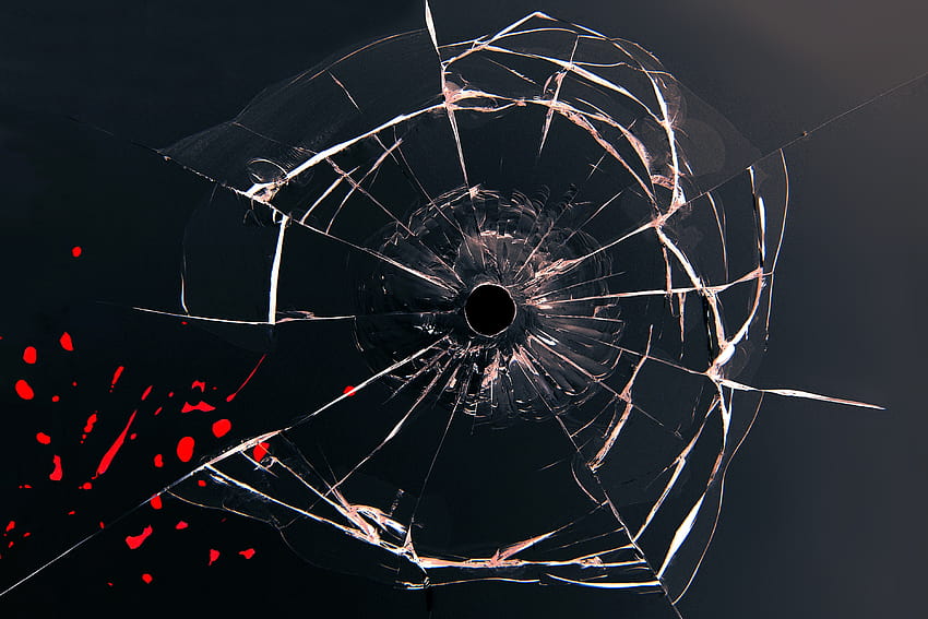 Glass Bullet Hole, Others, Backgrounds, and, bullet holes HD wallpaper