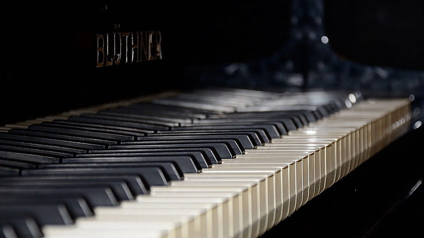 7 Fortepian, vintage klawiatura muzyczna Tapeta HD