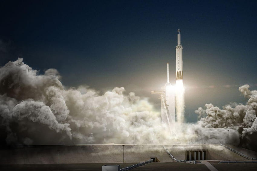 Elon Musk names yet another launch date for SpaceX's Falcon Heavy, spacex falcon heavy HD wallpaper