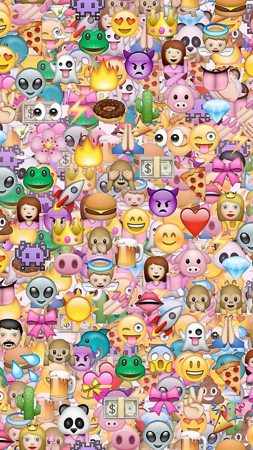 Cute, emoji, iphone and iphone, cute emojis HD phone wallpaper ...