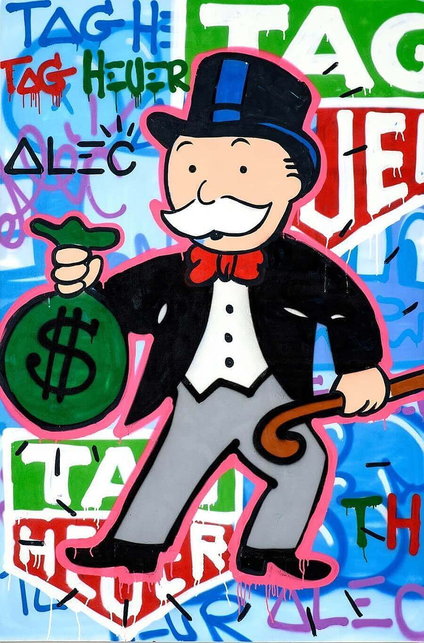 Alec Monopoly, monopoly man logo HD phone wallpaper