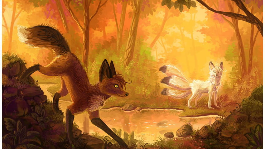 anime fox spirit wallpaper