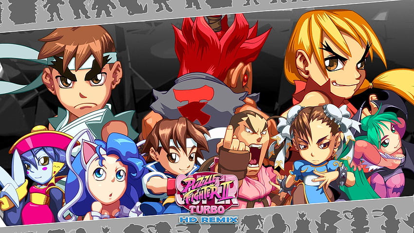 Super Puzzle Fighter II Turbo Full and Backgrounds, super street fighter ii turbo remix HD wallpaper