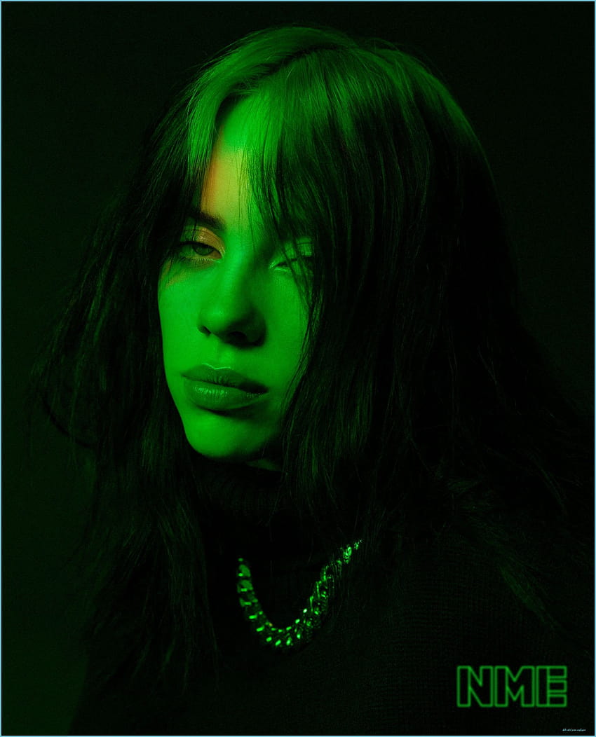 Billie Eilish Green Hair, billie eilish green aesthetic HD phone wallpaper